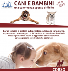 Corso sul rapporto tra cani e bambini