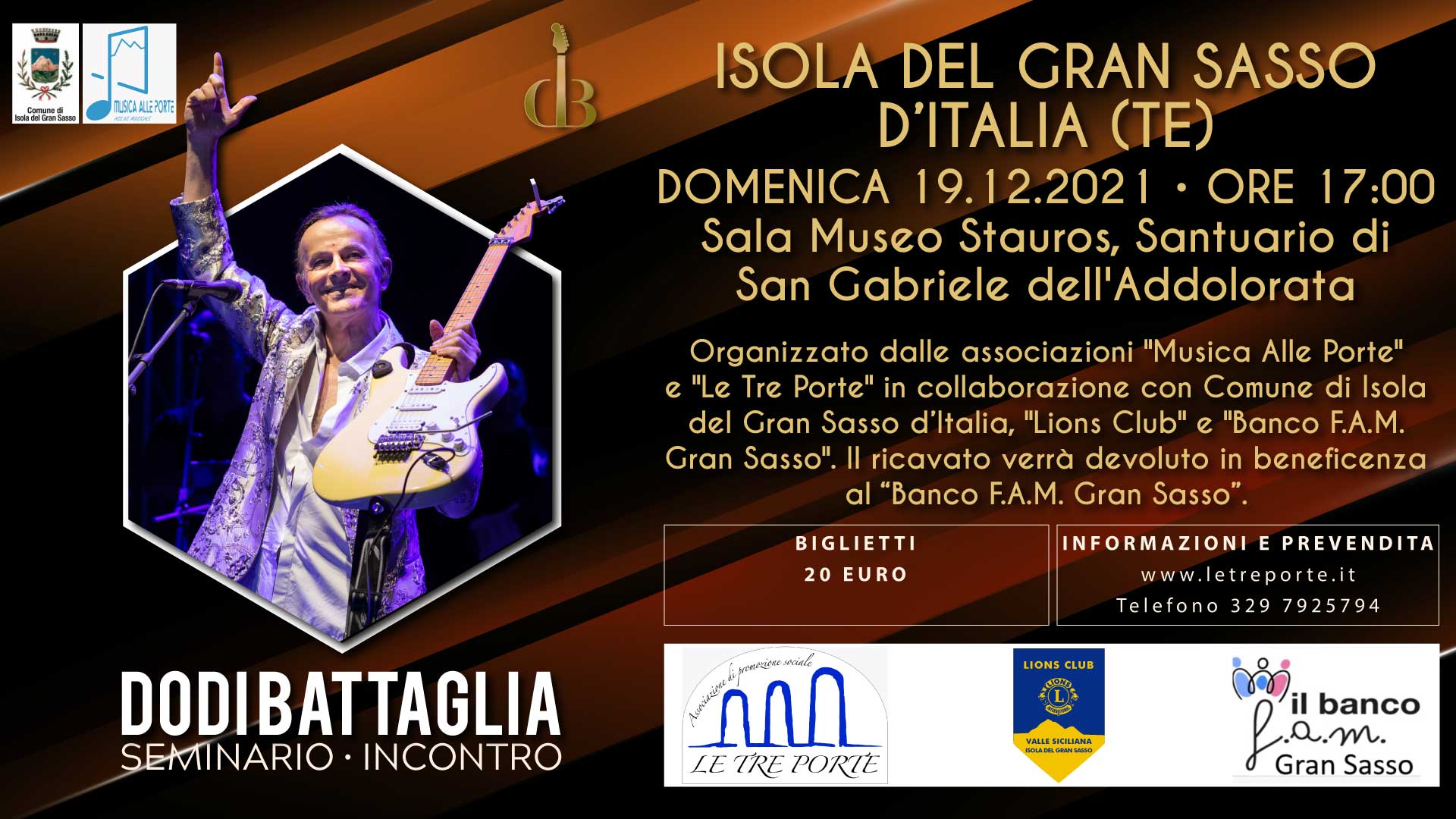 Seminario - Incontro con Dodi Battaglia - Isola del Gran Sasso d'Italia (TE) 19.12.2021